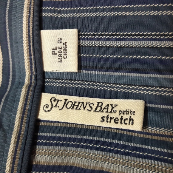 St.John's Bay Women's Striped Shirt Size:PL - Picture 3 of 4